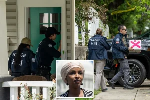 The absence of immigration records for Rep. Ilhan Omar's father that could have led to the raid on a home in DC