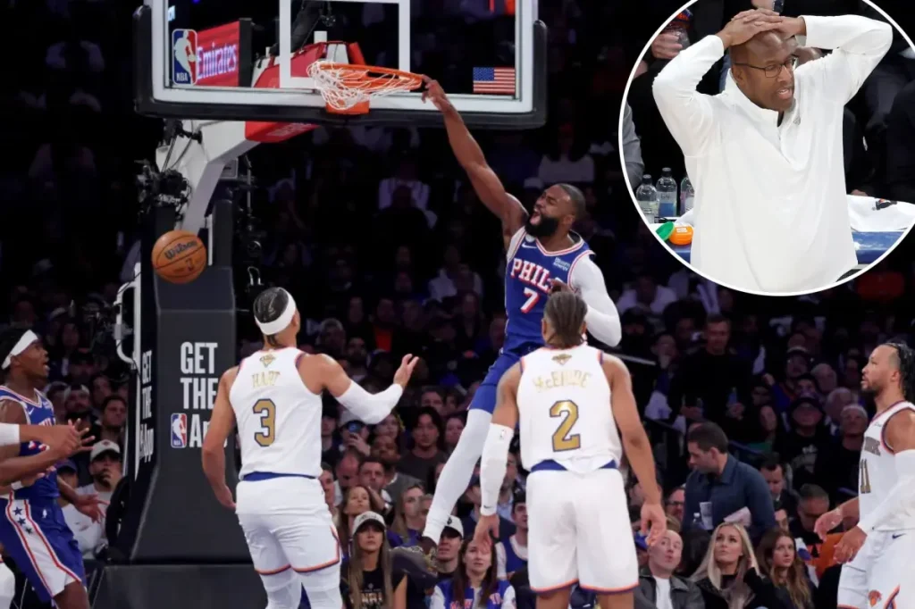 The clear edge for the 76ers that led to the Knicks' defeat in the first game: 'Moving through thick sludge'