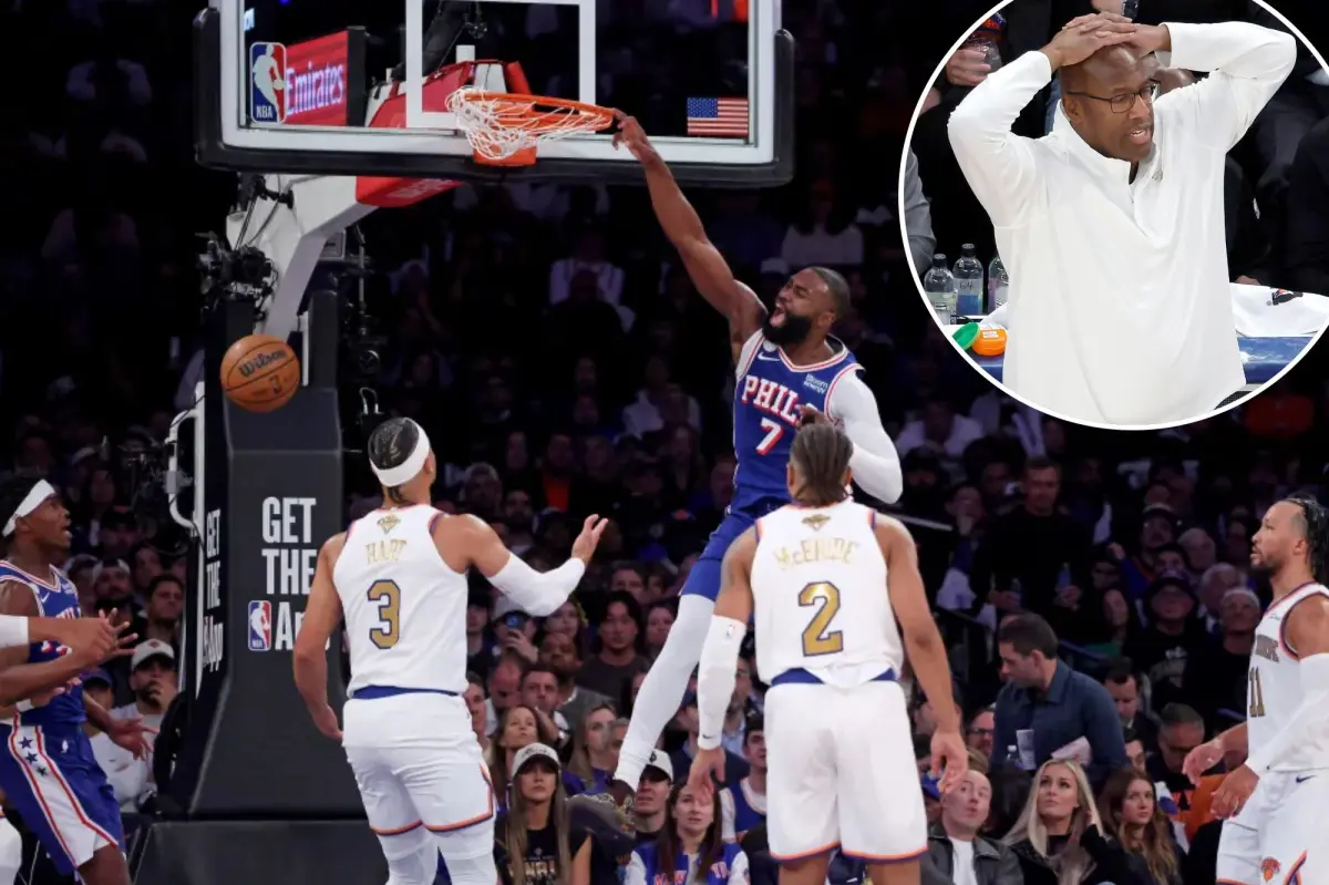 The clear edge for the 76ers that led to the Knicks' defeat in the first game: 'Moving through thick sludge'