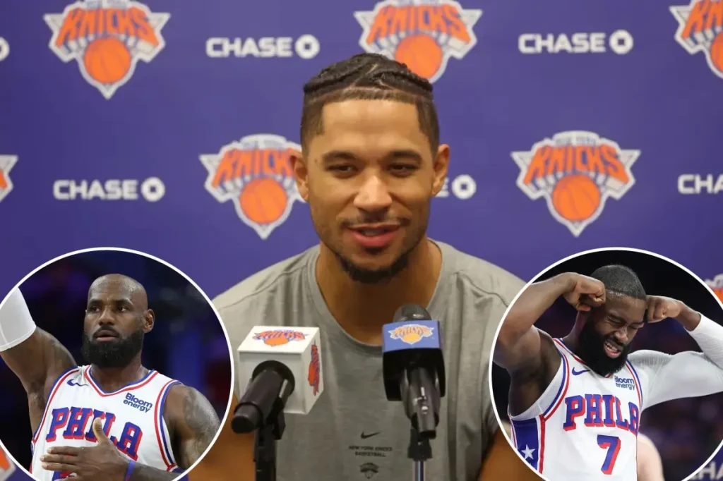 The Knicks are confident about facing LeBron James and the rising rivalry with the 76ers.