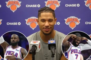 The Knicks are confident about facing LeBron James and the rising rivalry with the 76ers.