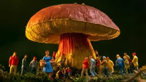 This strange mushroom causes people to see many tiny humans.