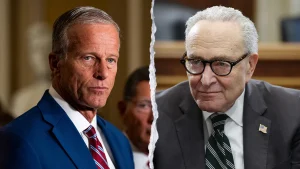 Thune targets important swing states while Schumer avoids the campaign trail