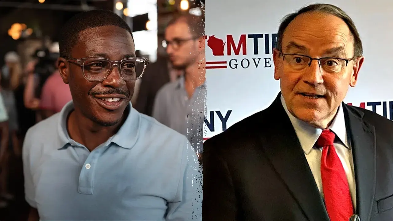 Tom Tiffany and Crowley argue about abortion in Wisconsin governor debate