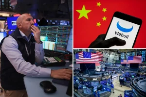 Trading app Webull drops 18 percent due to connections to the Chinese government and national security issues, according to a report.