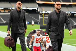 Travis Kelce wore a $94,350 outfit for the game against the Raiders