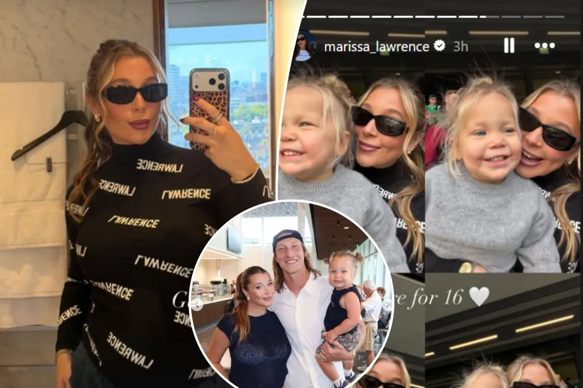 Trevor Lawrence's wife and daughter support the Jaguars quarterback in London victory