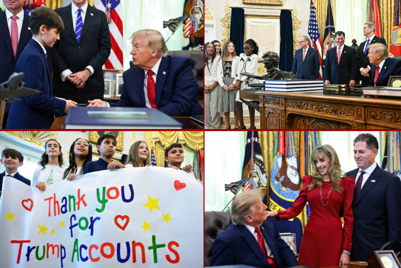 Trump: 70 million American children under 18 are now automatically signed up for ‘Trump Accounts,’ increasing access to a government investment program