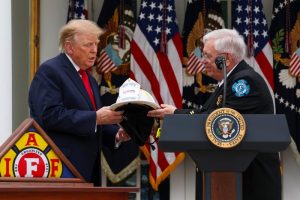 Trump advocates for the death penalty for those found guilty of murdering a firefighter