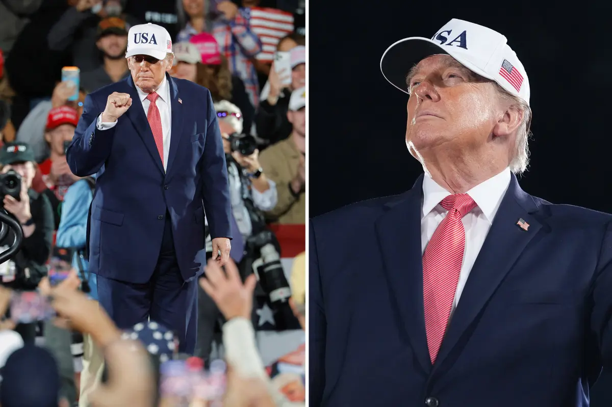 Trump delivers nearly 2 hours of remarks at North Carolina rally, stating he is 'working hard' to support Republican candidates