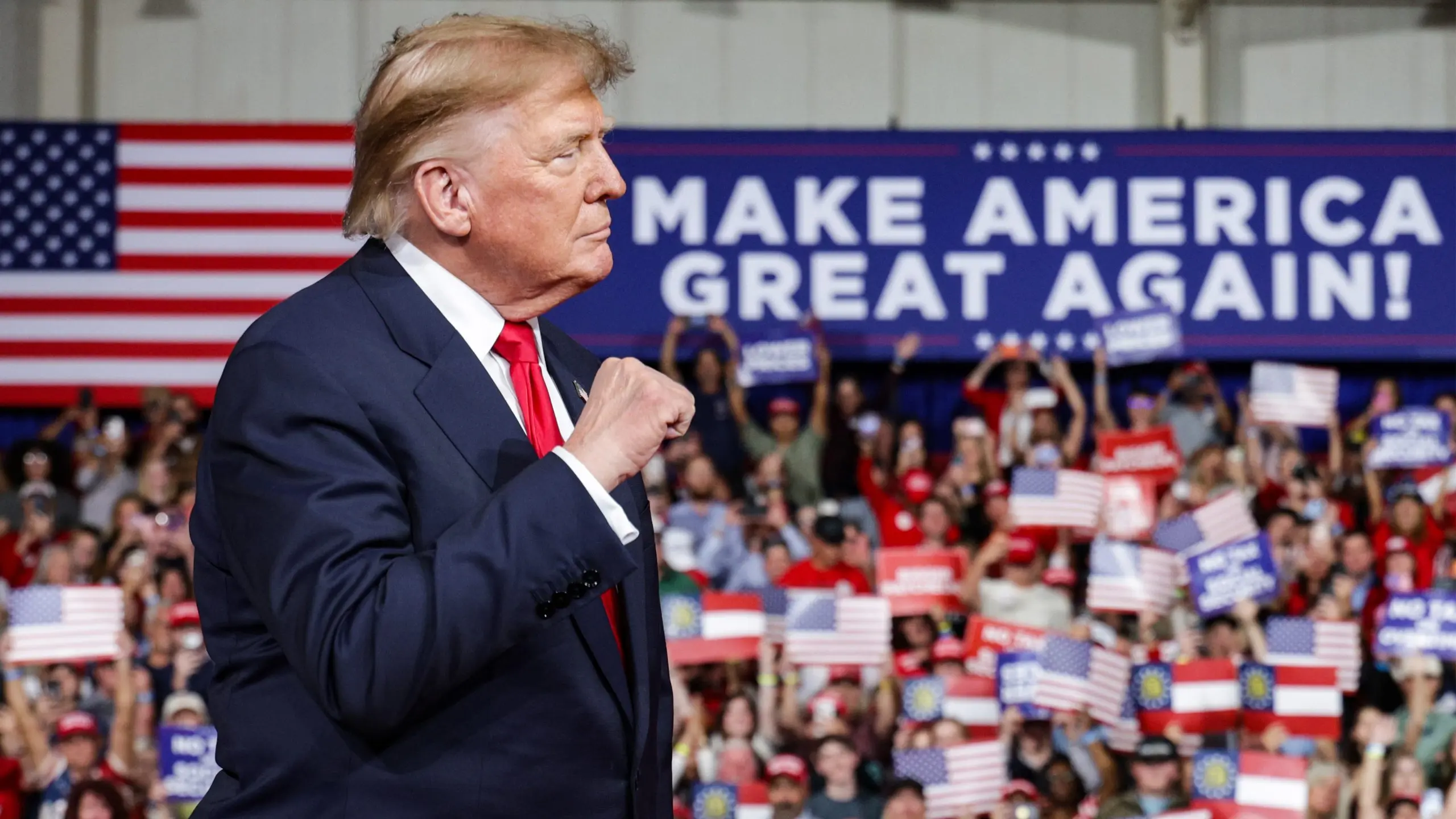 Trump holds rally in Georgia as backlash from the Iran war and increasing gas prices grow