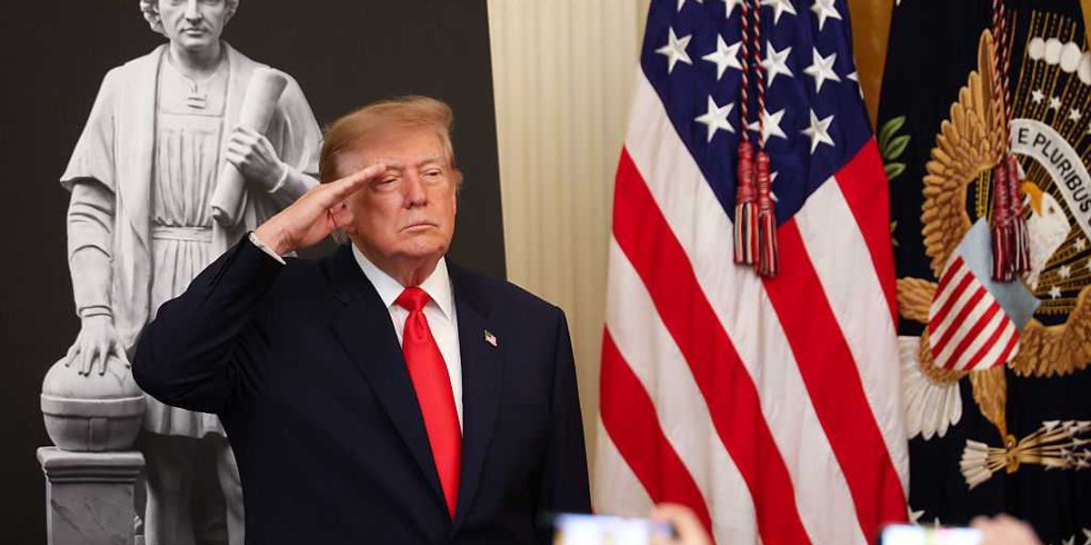 Trump honors Columbus with a special tribute from Italy.