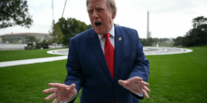 Trump labels the armed parent who stopped the deadly Oregon elementary school shooter a 'great hero'
