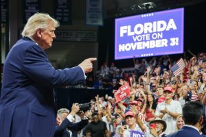 Trump reveals $250M plan to employ 5,000 nurses for U.S. elder care facilities while campaigning for Florida candidates.