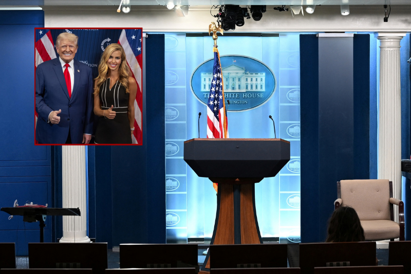 Trump reveals Katie Zacharia's appointment as White House press secretary.