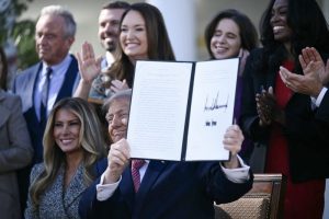 Trump signs executive order, with Melania Trump's support, to create a new women's health task force and division at NIH.