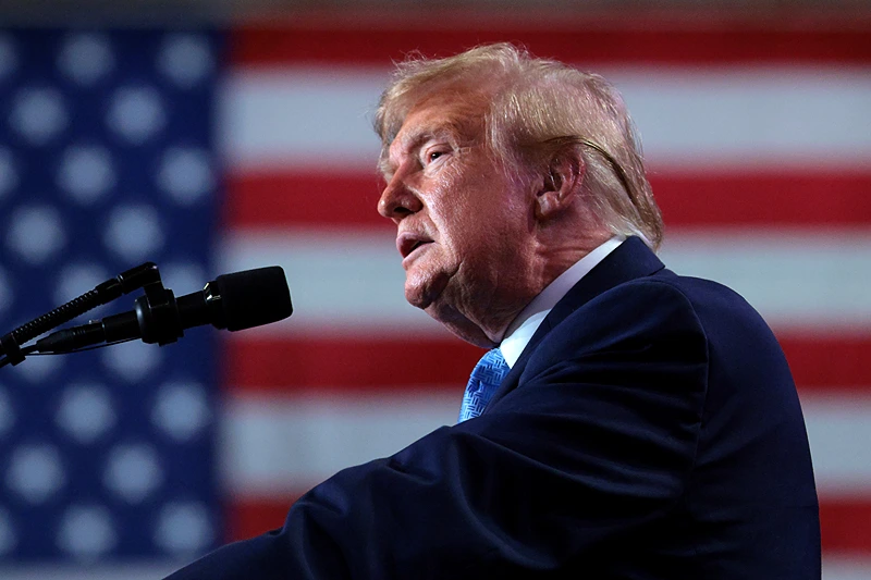 Trump speaks at Crossroads Arena in Corinth, supporting Sen. Hyde-Smith in her re-election effort.