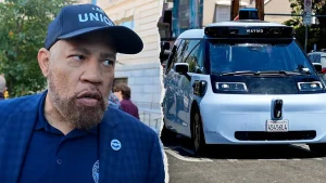 Waymo's robotaxi legislation in DC triggers union workers' demonstration regarding employment.