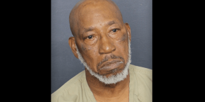 Wheelchair-bound elderly man in Florida charged with stabbing a woman on a bus while she was holding a child.