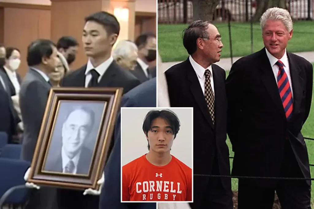 Winston Lee from the 'Cornell 7' fraternity has family connections to Bill Clinton.