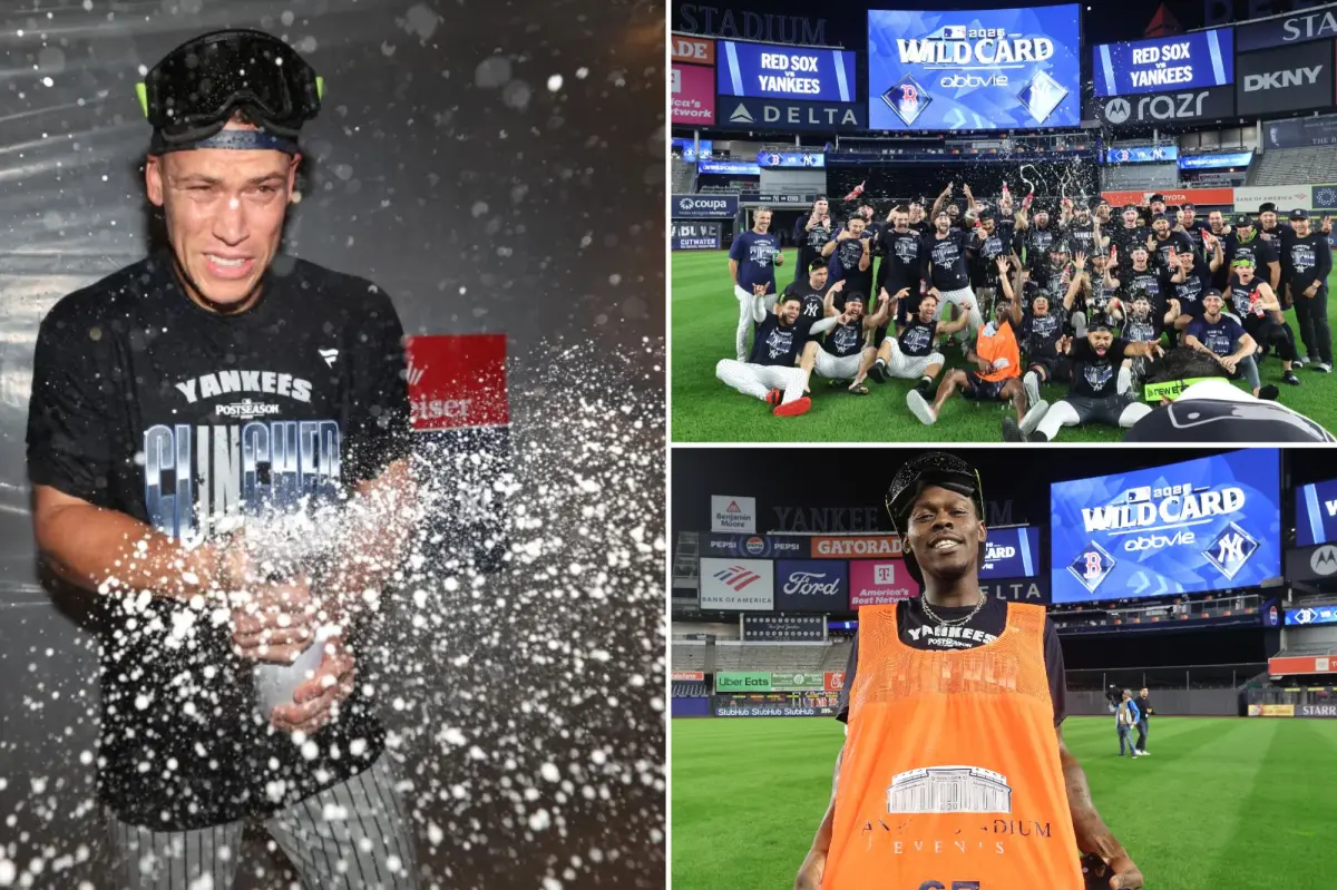 Yankees celebrate wildly with champagne while Red Sox player feels 'terrible'